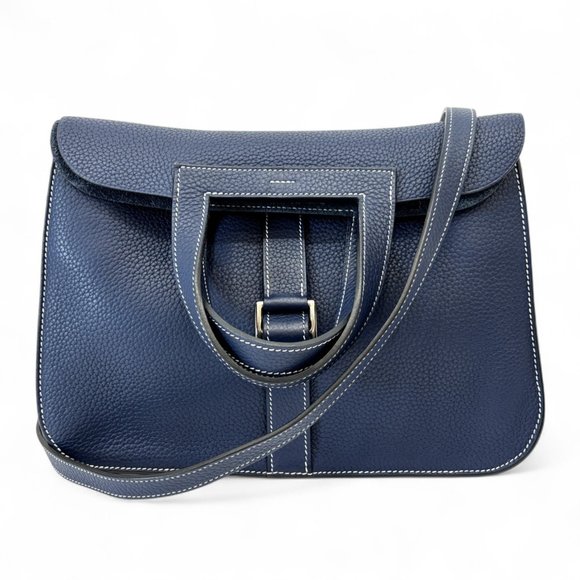 HERMES Arzan 31 Taurillon Clemence Leather 3-Way Handbag, Crossbody Bag, One-... - Picture 1 of 16